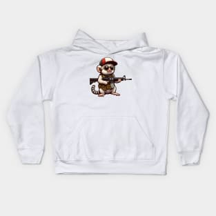 Tactical Marmoset Monkey Kids Hoodie